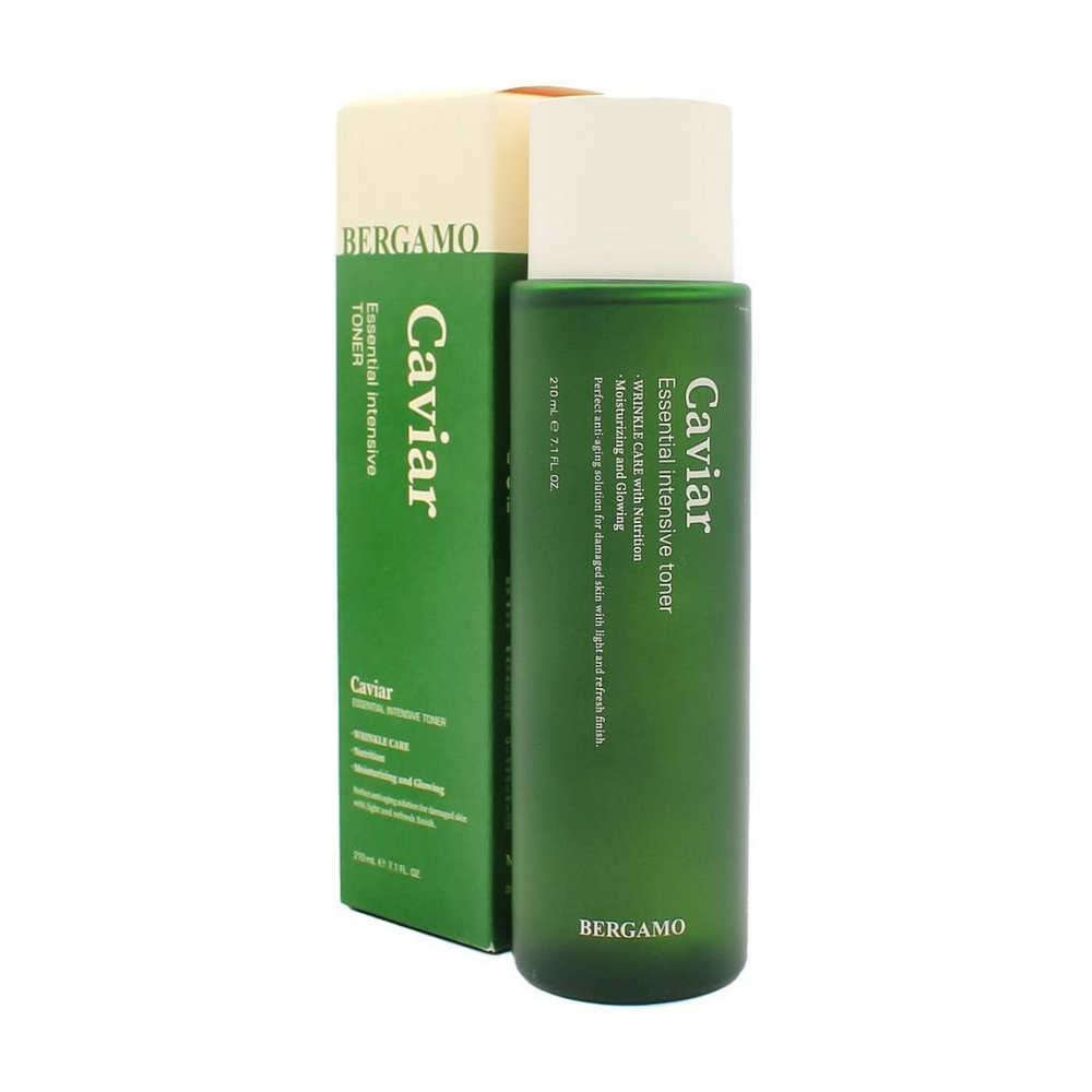 [Bergamo] Caviar Essential Toner - Тонер для лица с экстрактом икры, 210 мл