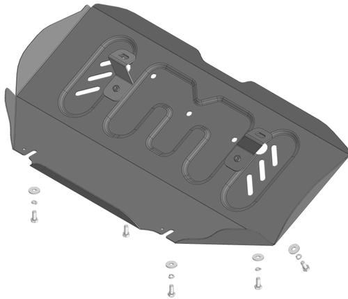 Защита стальная 2 мм радиатора для Foton Tunland G7 Motodor.77503