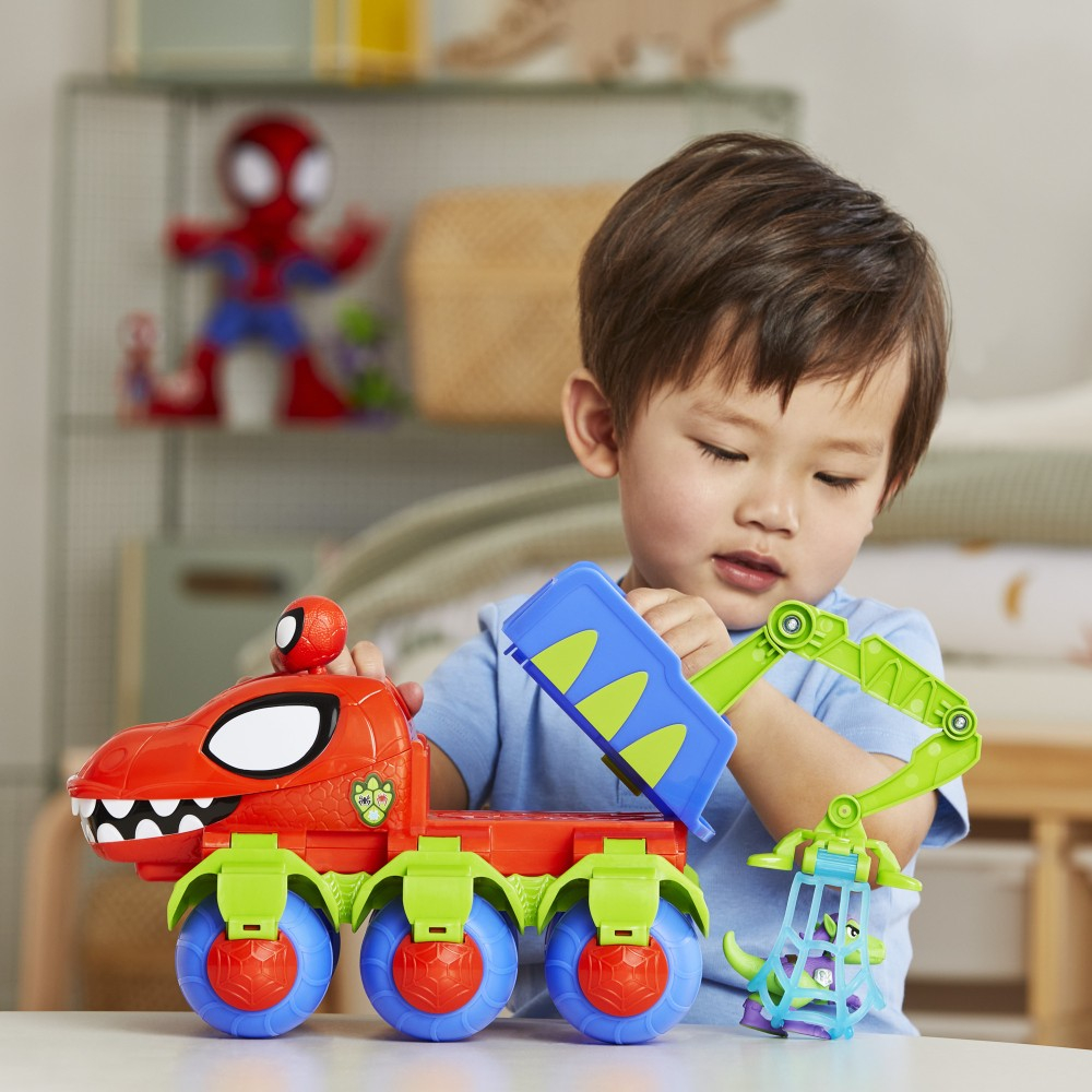 Hasbro Spidey i super-kumple - Транспортное средство DINO-WEBS CRAWLER + фигурка Spider-Man F9480