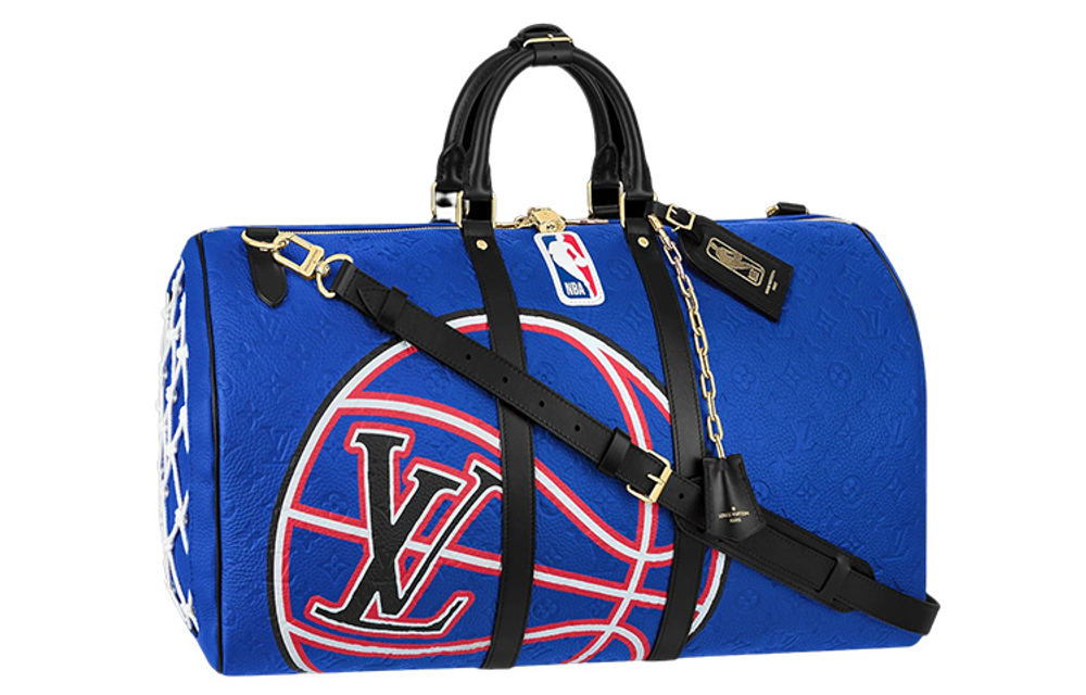 LOUIS VUITTON X Nba Keepall 55 Bandouliere Blue