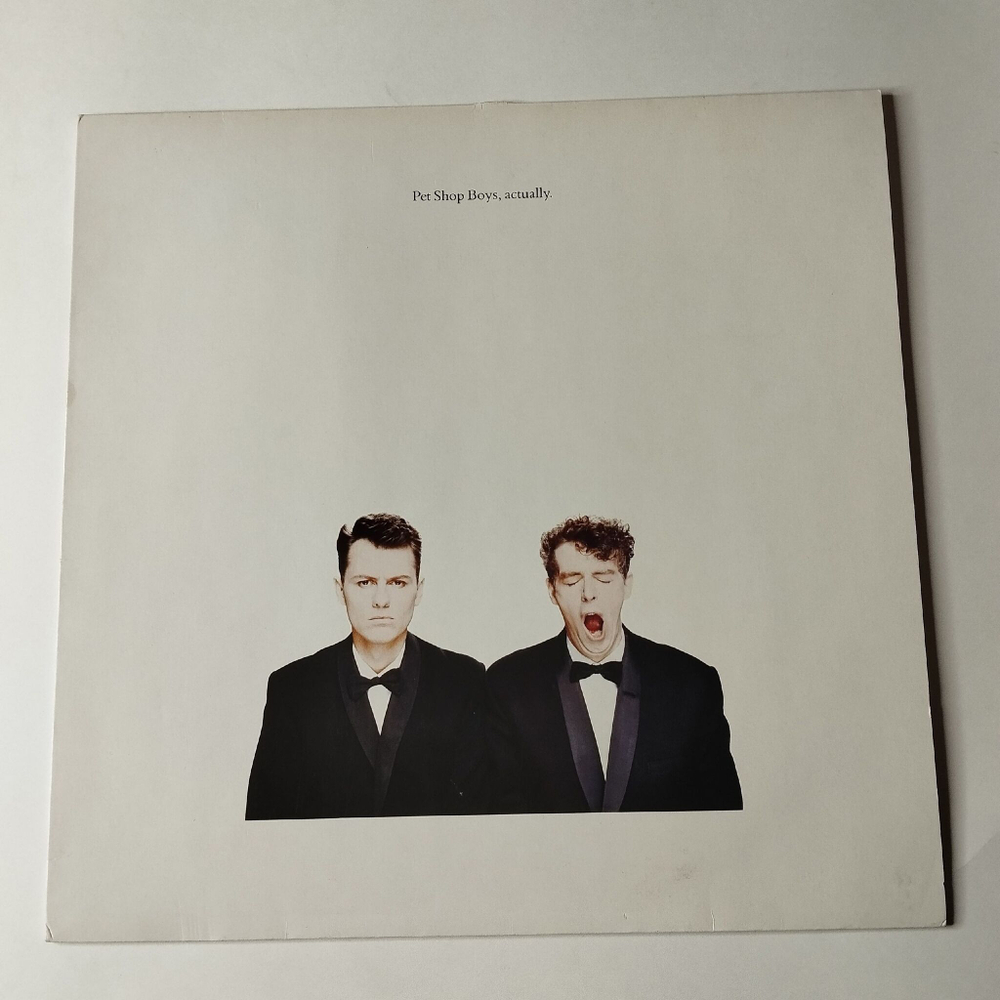 Винтажная виниловая пластинка LP Pet Shop Boys Actually (Germany 1987) Hit Music