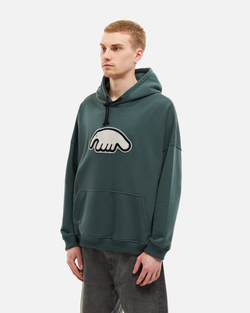 Худи ANTEATER Hoodie-Marengo-White-Logo