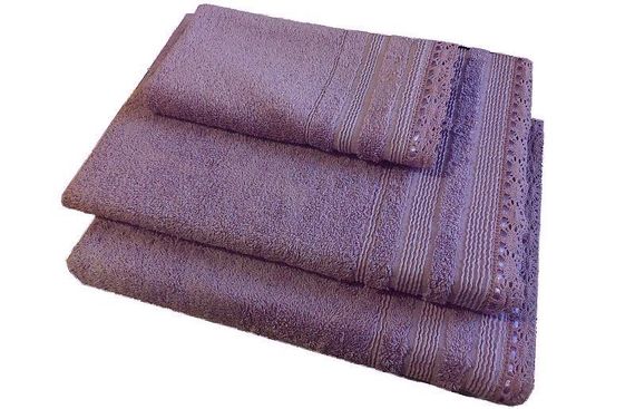 Набор полотенец  CROCHET - КРОКЕТ 3пр 30х50 50х90 и 70х140 Maison Dor (Турция)