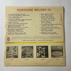 Винтажная виниловая пластинка LP Meridiane Melodii 1 (Румыния 1972)