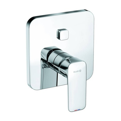 Встраиваемый смеситель для ванны и душа Kludi Pure&Style внешняя часть, PUSH&SWITCH, черный (406590575)