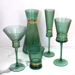 Бокал для мартини 220 мл «VIVALDI» в наборе 6шт, зеленый