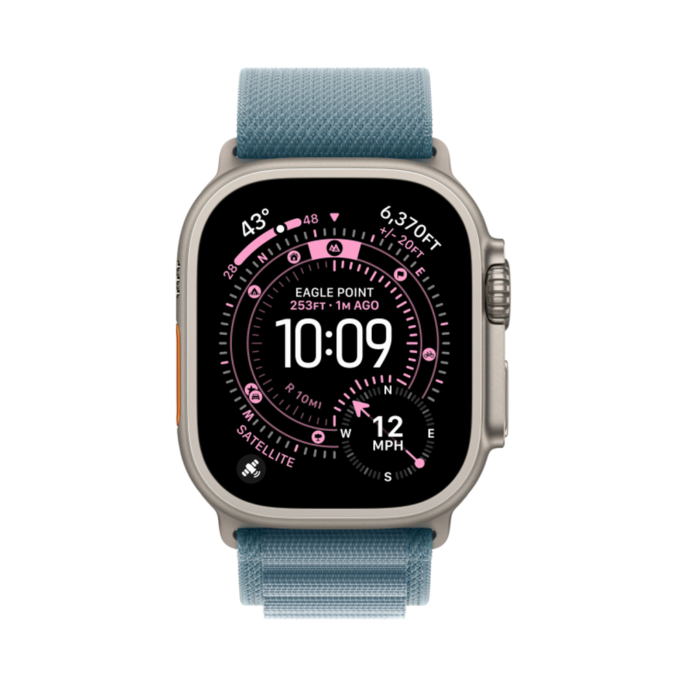 Apple Watch Ultra 3, 49 мм, Natural Titanium