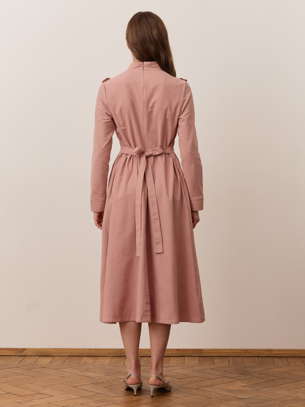 Платье с вшитой манишкой