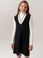 Сарафан школьный для девочки AT974 черный