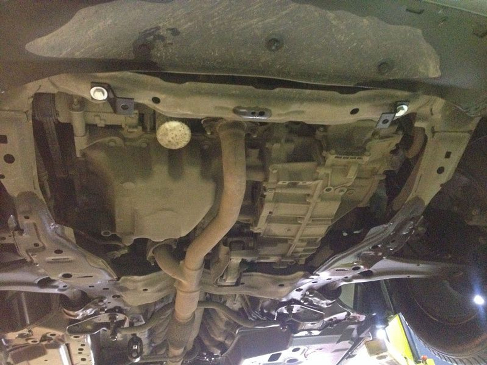 Защита картера двигателя, КПП (2,5 мм, сталь) для Ford Edge 2014-2021 (V = 3.5 AT) Sheriff.08.2496 V2