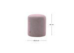 Пуф Kaeli фиолетовый со съемным чехлом Ø43 см