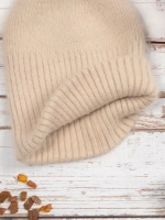 шапка ангора зимняя пушистая вязаная модная