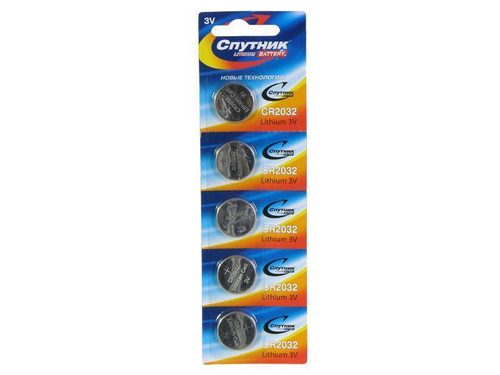 батарейка Спутник CR-2032-BP-5