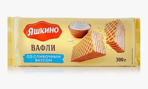 ВАФЛИ ЯШКИНО СЛИВОЧНЫЕ 300ГР