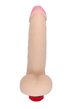 LOVETOY HUMAN COPY 8,8 – реалистичный вибромассажёр с изогнутой головкой для точки G, телесный, 21,5 см, Ø 5 см