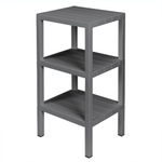 Этажерка прямоугольная nature 3 полки 384х330х725 мм (серый)