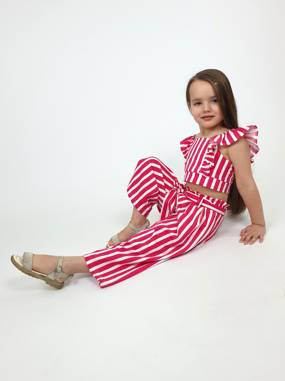 02-70-6 Комплект для девочки (топ и брюки)