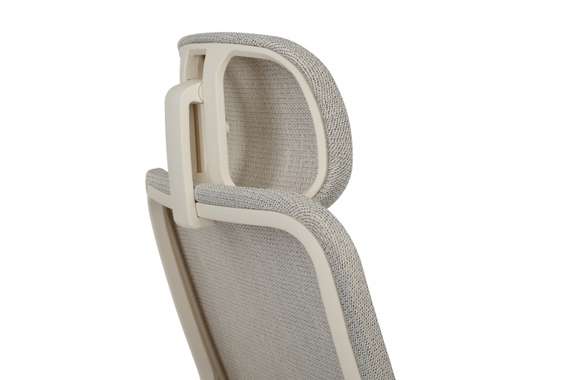 Кресло Antler EAN-001AW Белый пластик/Светло-бежевый