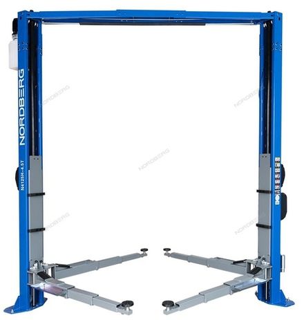 Цена на NORDBERG (N4125H-4,5T) Подъемник 380V 2х стоечный 4,5т с верхней синхронизацией (синий)