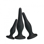 Набор силиконовых анальных плагов для начинающих