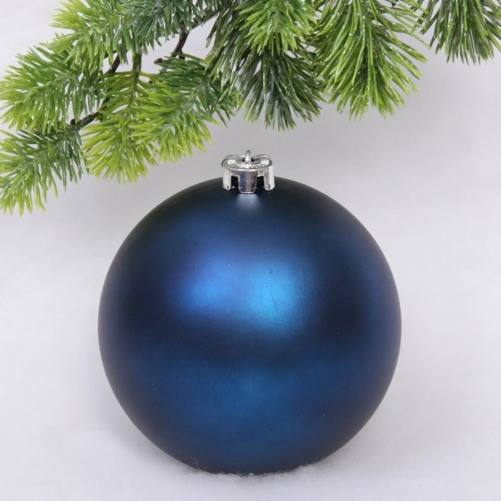 Новогодний шар 15 см «Матовый», сапфир