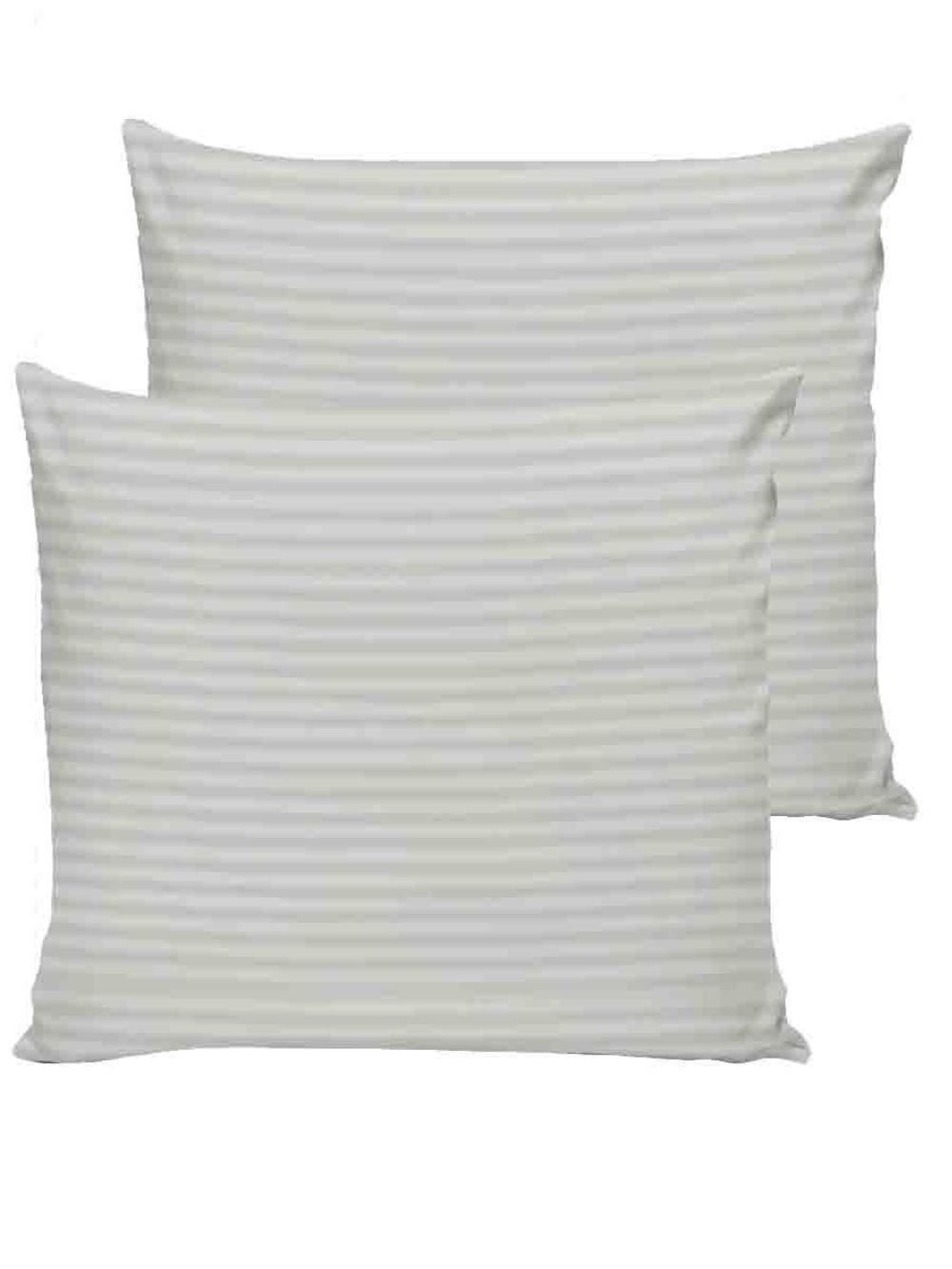 Наволочка комплект 2шт сатин-страйп Milky Garden "Серый мрамор" 70x70 см на молнии