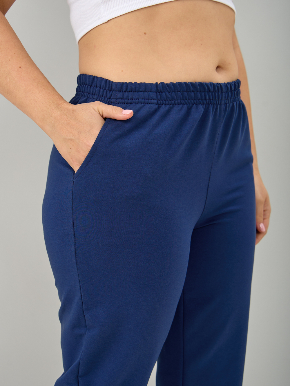 Костюм с брюками КБ-184/синий-одуванчикперья