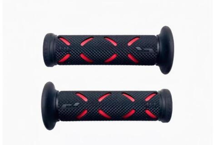 Грипсы Progrip чёрный-красный 22 мм