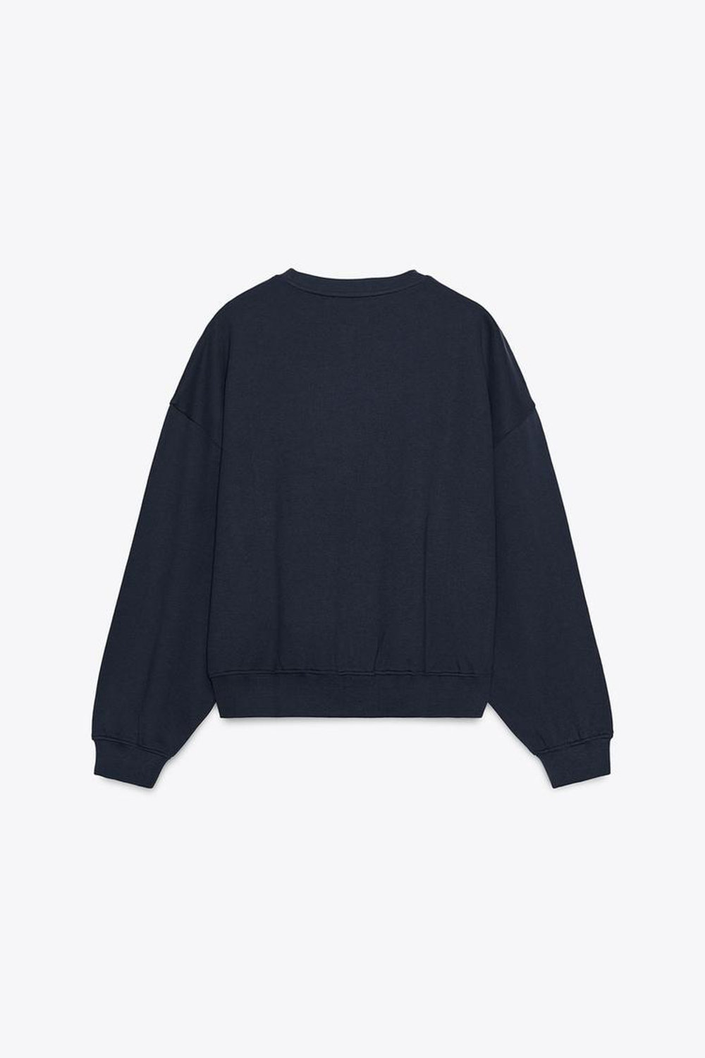 ZARA ТОЛСТОВКА С НАДПИСЬЮ, СИНИЙ