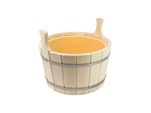 Шайка  8л. с пласт. вставкой двуручная  (ПЛ-12)