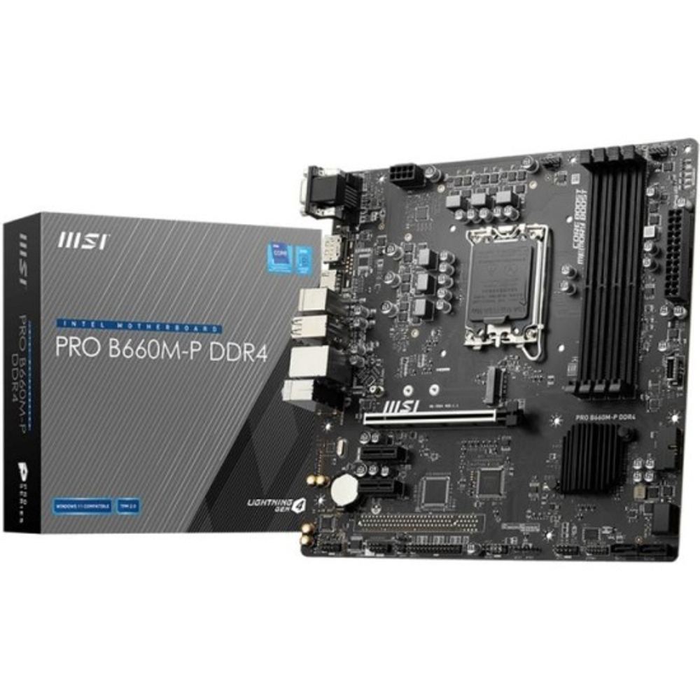 Материнская плата MSI PRO B660M-P DDR4 S1700 mATX RTL