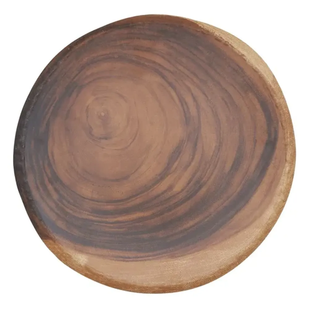 Блюдо 40*3,8 см круглое African Wood пластик меламин P.L. Proff Cuisine