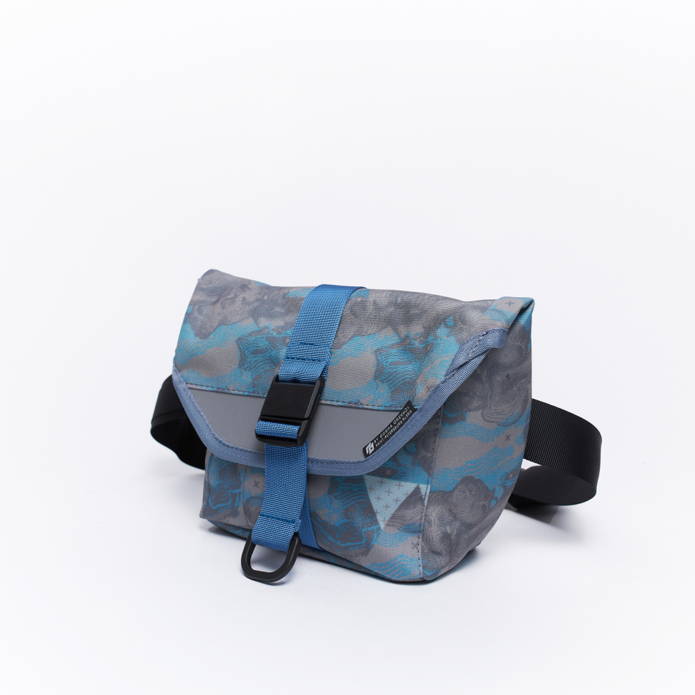 Поясная сумка GO x JANESONN ENGRAVE Belt Bag индиго/серый