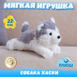 Мягкая игрушка Собака Хаски для девочек мальчиков в подарок
