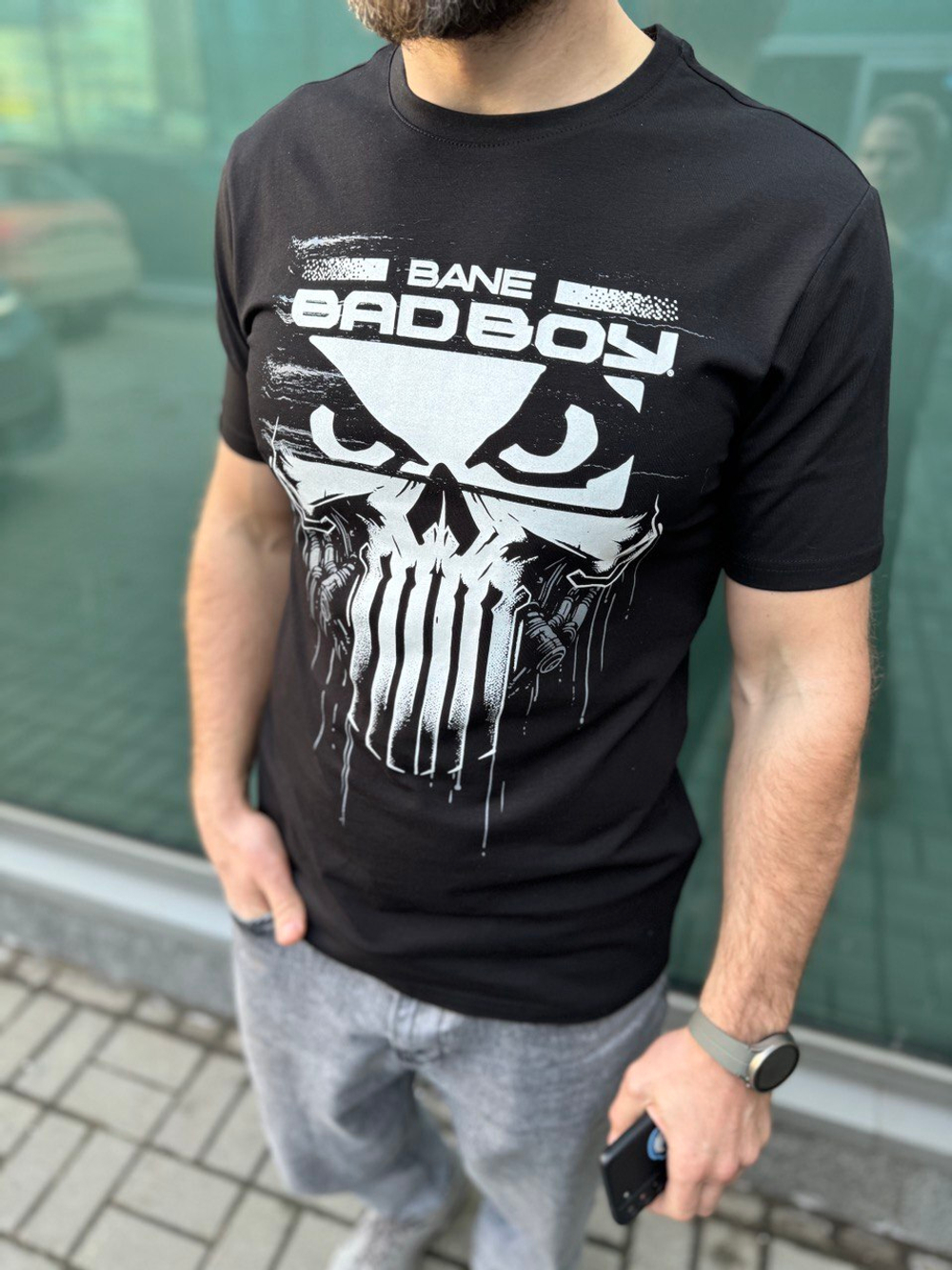 Футболка Bad Boy SKULL Черная