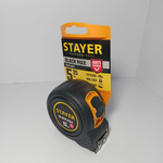 Рулетка строительная STAYER 5 м х 25 мм магнитный зацеп полностью обрезиненный корпус