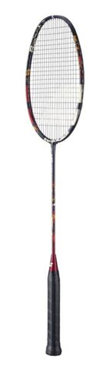 Ракетка для бадминтона Babolat X-Feel Fury Strung - dark red/black/gold