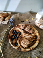 Менажница деревянная сервировочная из кедра для подачи MG292