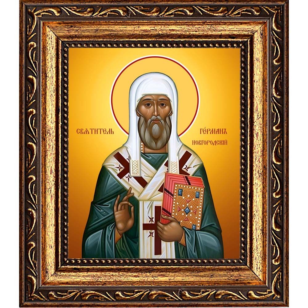 Герман Новгородский святитель. Икона на холсте.