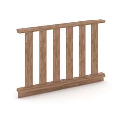 Kodex Барьер для зала суда KD.BZ-13 Дуб Табак 1300*100*850