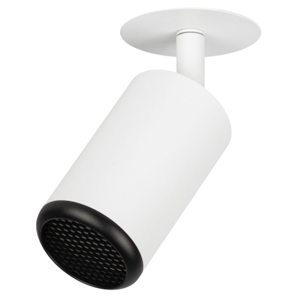 Светильник встраиваемый алюминиевый ЭРА KL106 WH/BK под лампу MR16 GU10 белый/черный матовый | Алюминиевые встраиваемые светильники