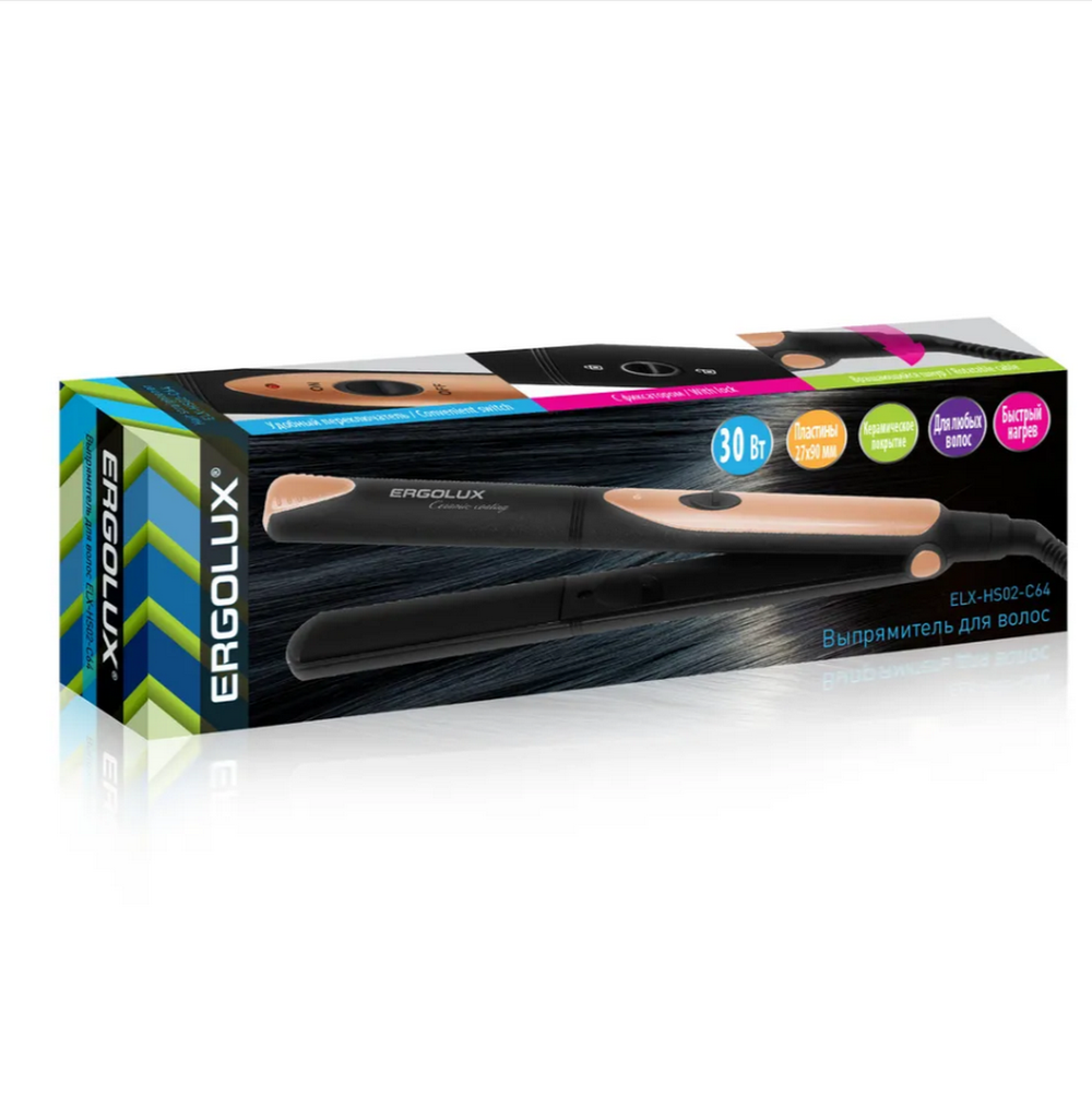 Выпрямитель для волос Ergolux ELX-HS02-C64