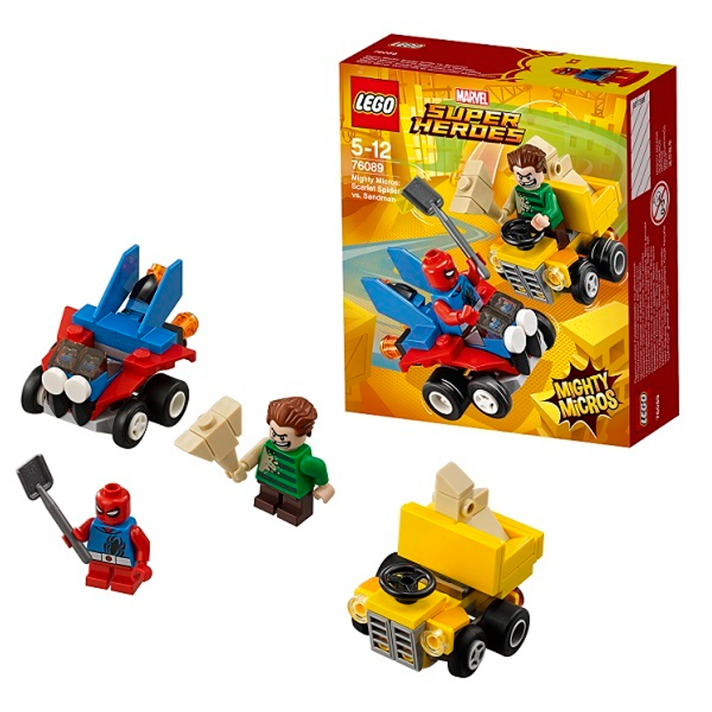 LEGO Super Heroes: Mighty Micros: Спайдер-Мэн против Песочного человека 76089 — Scarlet Spider vs. Sandman  — Лего Супергерои Марвел