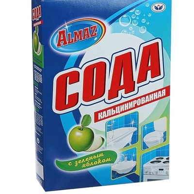 Сода кальцинированная Almaz Зелёное яблоко 600 г