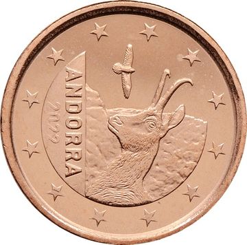 1 евроцент 2022 Андорра (1 euro cent)