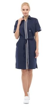 Халат женский "Аура" (т.синий)