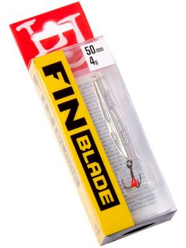 Блесна вертикальная зимняя Lucky John FIN Blade с цепочкой и тройником  50мм S блистер