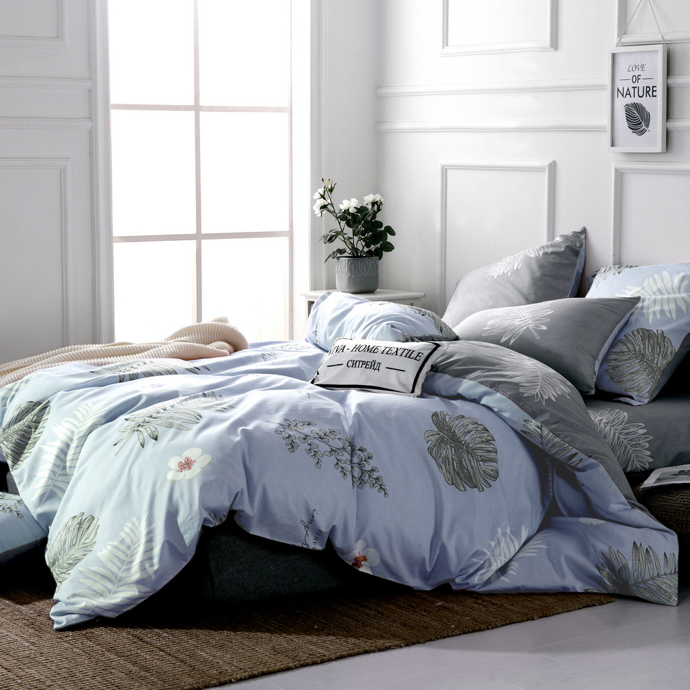 Комплект постельного белья Люкс Сатин 100% хлопок на резинке AR313