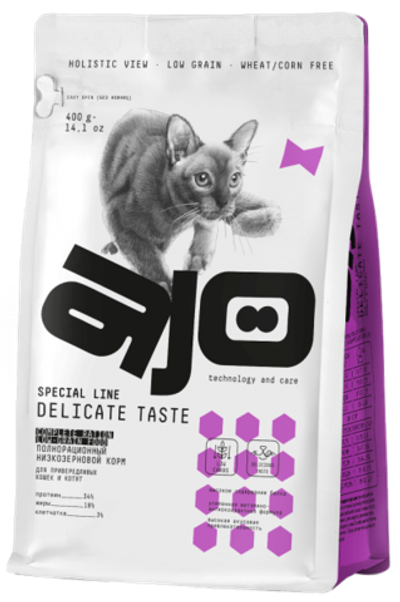 AJO Delicate Kitten Индейка 400гр.