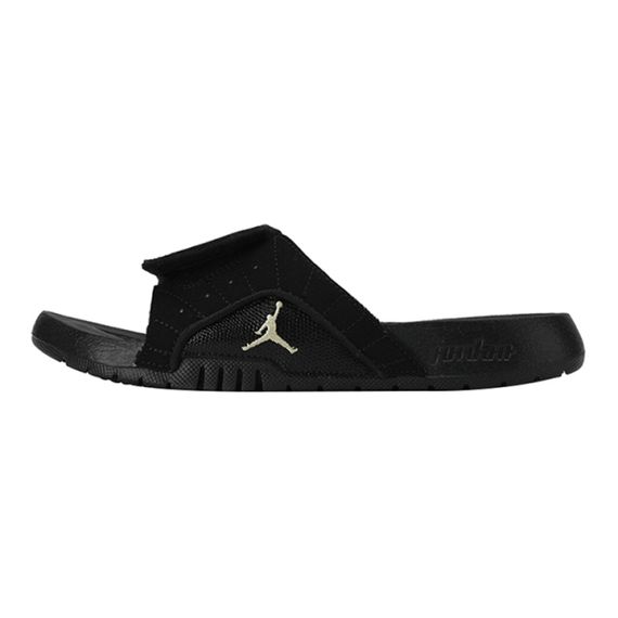 Air Jordan Hydro 12 Slide 'Black Metallic Gold'